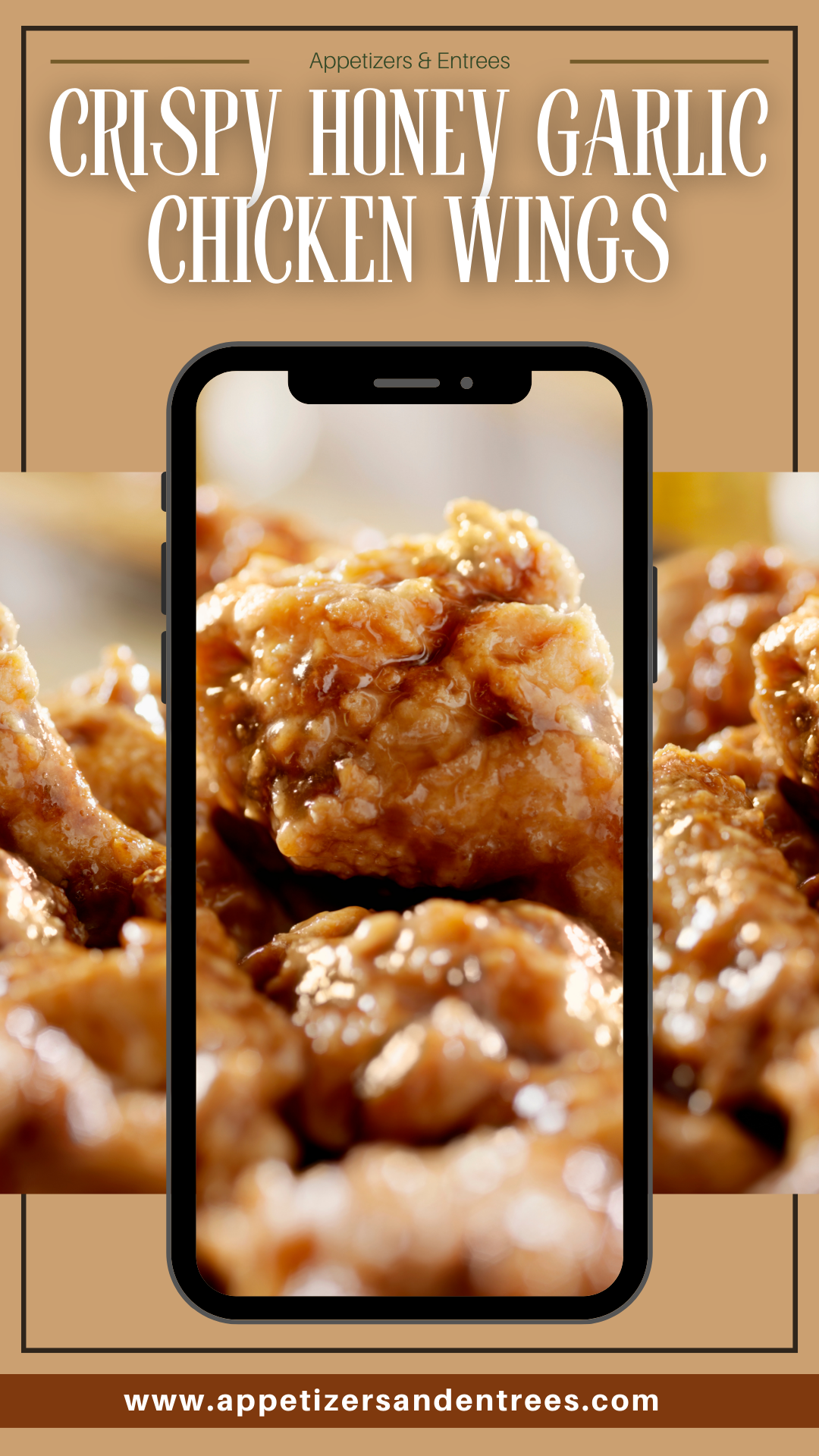 Crispy Honey Garlic Chicken Wings Appetizers Entrees